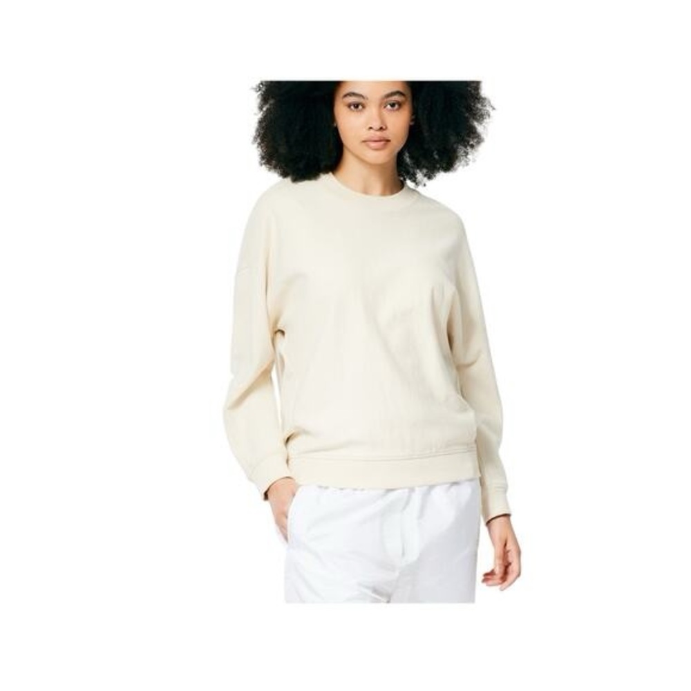 Tibi Cocoon Sweatshirt Medium Ivory